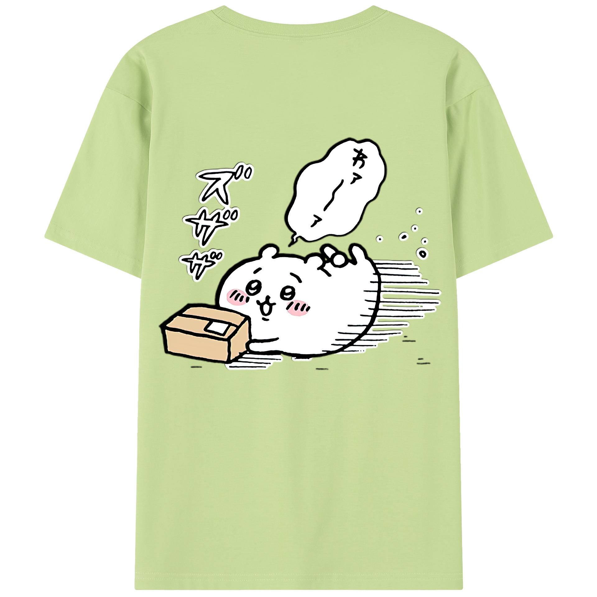 （画像用） ちいかわ ちいかわ Chii-kawa chiikawa 綿100％半袖Tシャツ（背面プリント）
